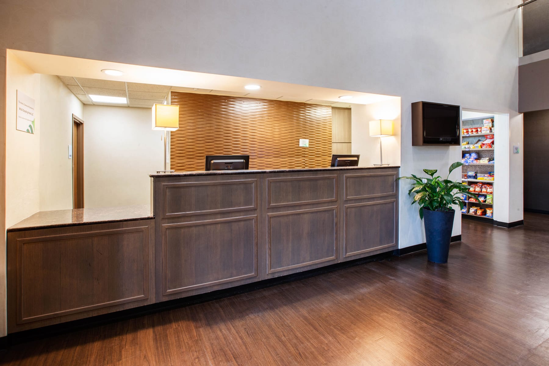 Wingate hotel reception area